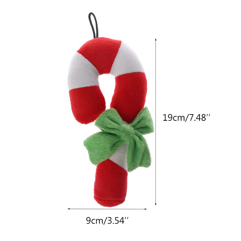 Đồ Chơi Nhồi Bông Hình Cây Gậy Giáng Sinh Cho Chó Cưng