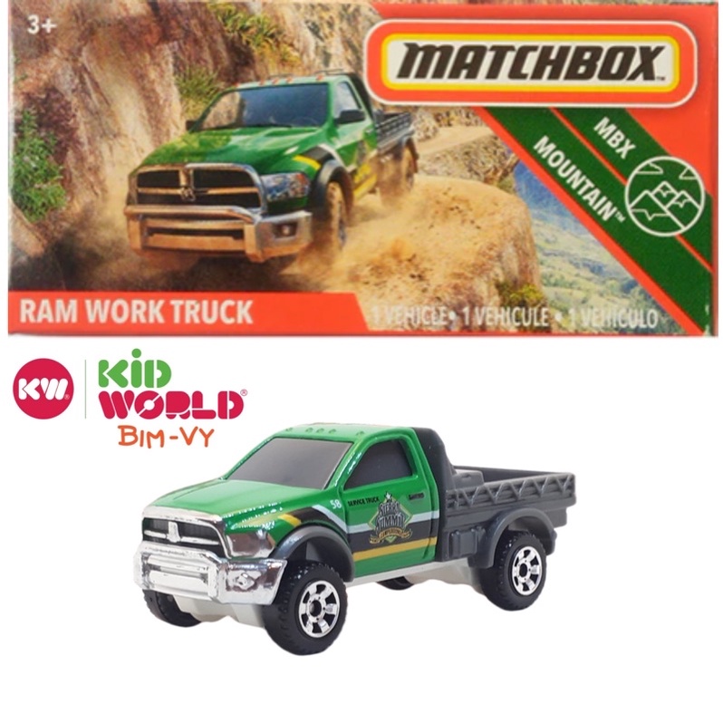 Xe mô hình Matchbox Box Ram Work Truck 77/100. Tỷ lệ 1:64.