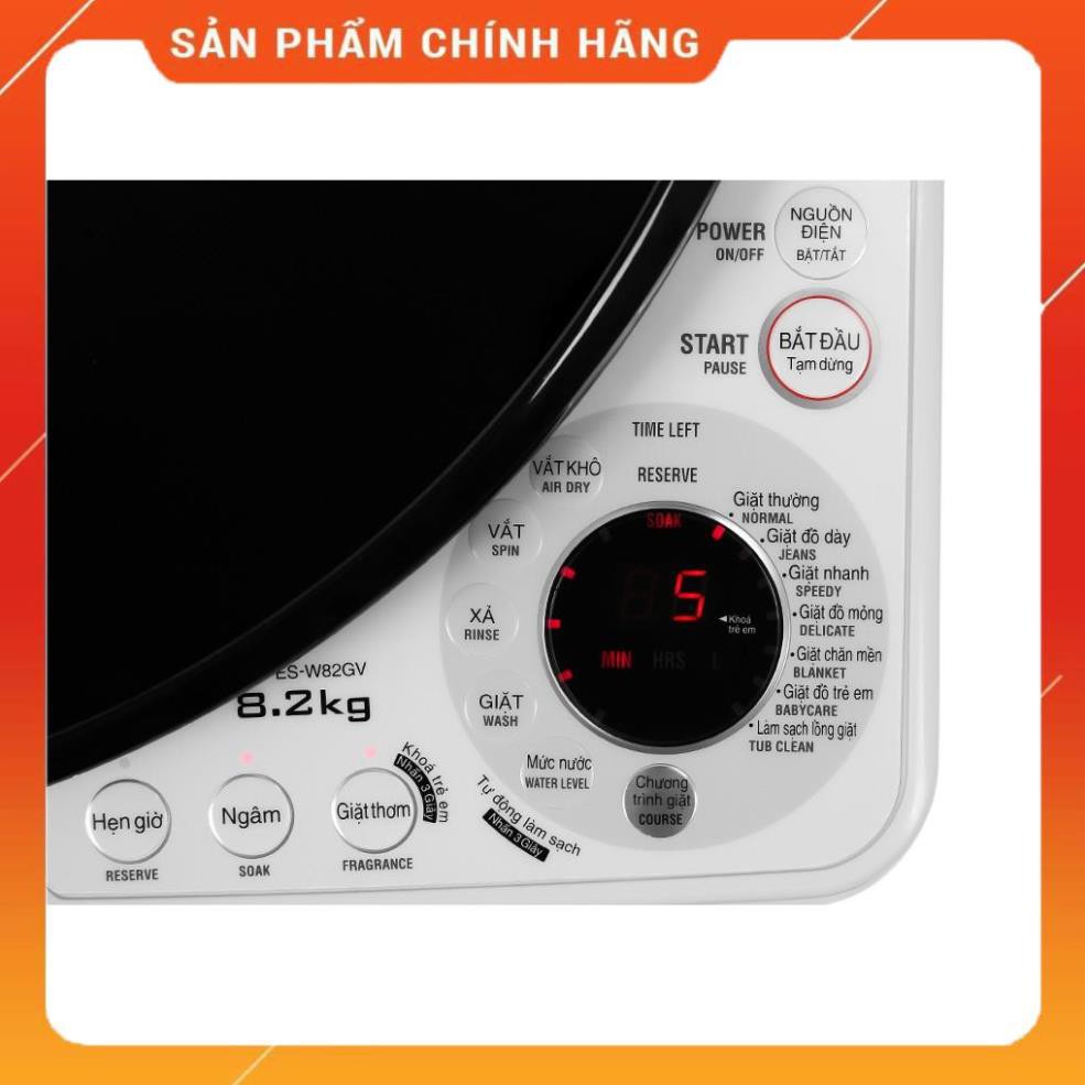 [ Chính hãng, mới 100% ] Máy giặt Sharp ES-W78GV-H, ES-W80GV-H, ES-W82GV-H, ES-W90PV-H (Bảo hành 1 năm)