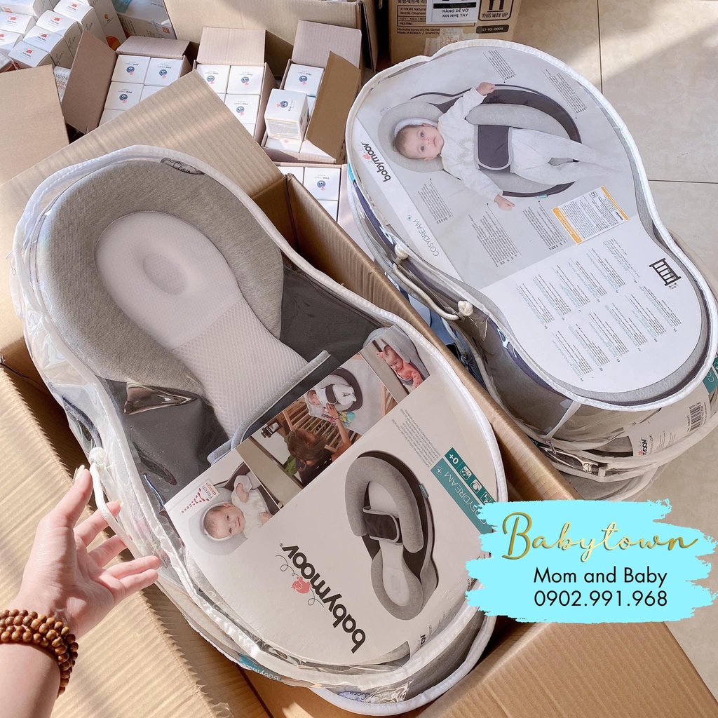 Đệm ngủ đúng tư thế và chống trào ngược có đai Babymoov - Chính Hãng
