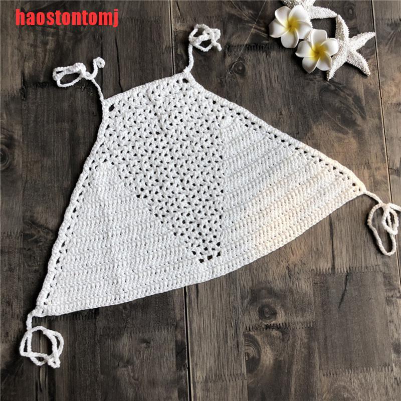 Áo Croptop Len Móc Phong Cách Boho Cho Nữ