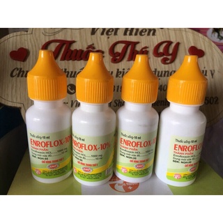 Enrofloxacin 10%. đ.iều tr.ị r.ù, ph.ân xanh tr.ắng, ch.ướng d.iều, kh.ô ch.ân, b.ại l.iệt, x.ã c.ánh.. lọ 10ml