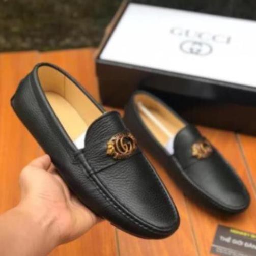 Giày lười Nam, Giày mọi Da bò Đế âm - Có hộp ( Bảo hành 12 tháng - Mã GLN80 ) -pi9