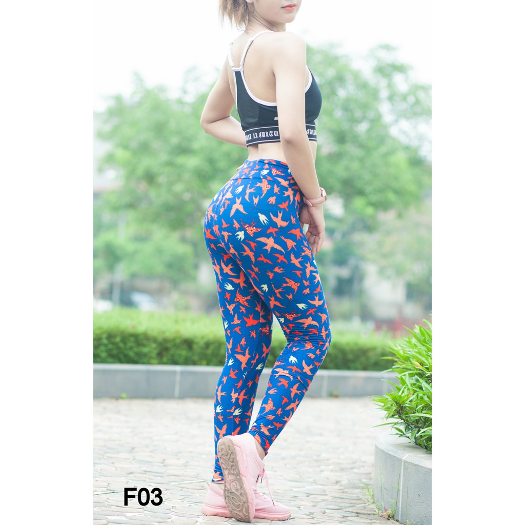 Quần Legging nữ họa tiết, co giãn 4 chiều tập gym/yoga thoải mái, không bai xù, tôn dáng chuẩn đẹp! | BigBuy360 - bigbuy360.vn