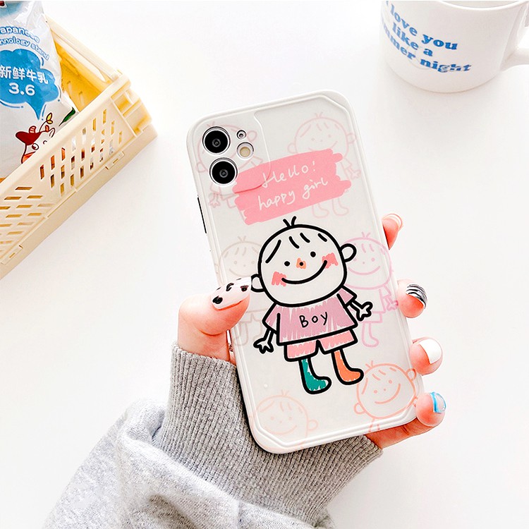 Ốp lưng iphone Little Couple IMD dày dặn viền nổi 5/5s/6/6plus/6s/6splus/7/7plus/8/8plus/x/xs/11/12/pro/max/plus/promax | BigBuy360 - bigbuy360.vn