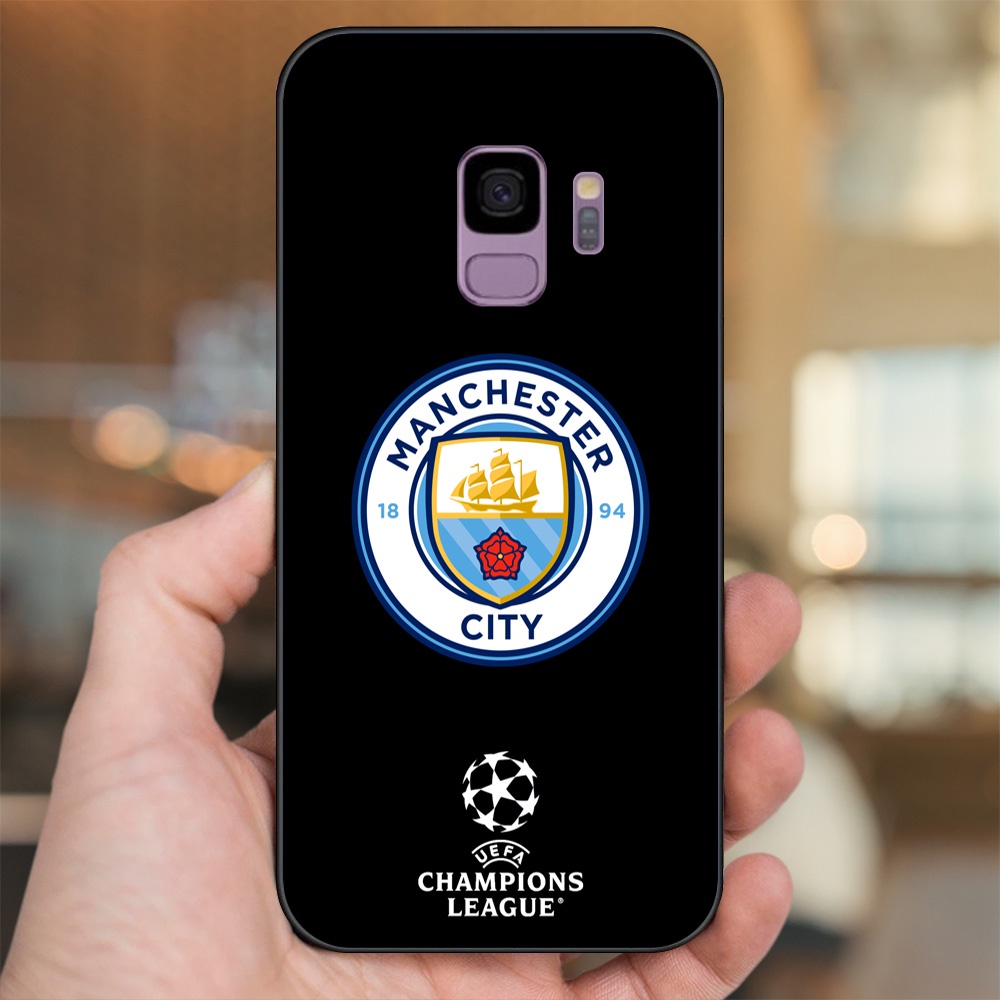 Ốp lưng Samsung S9 viền đen in hình Manchester City MC