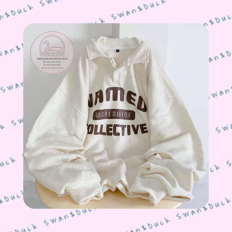 SWEATER POLO NAMED / CHỮ IN