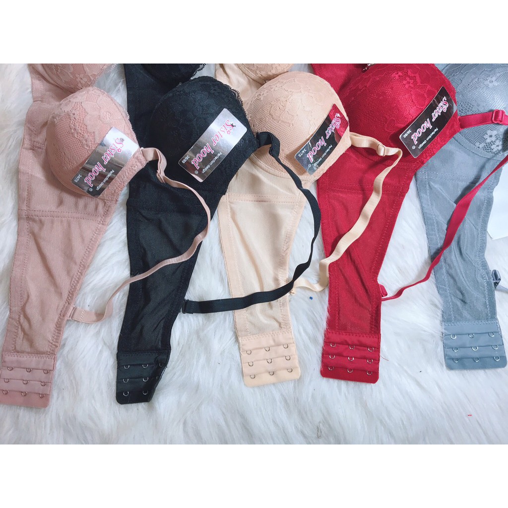 Áo lót siêu nâng ngực đệm dày bản to hàng SISTERHOOD 2373 nhập khẩu Thái Lan