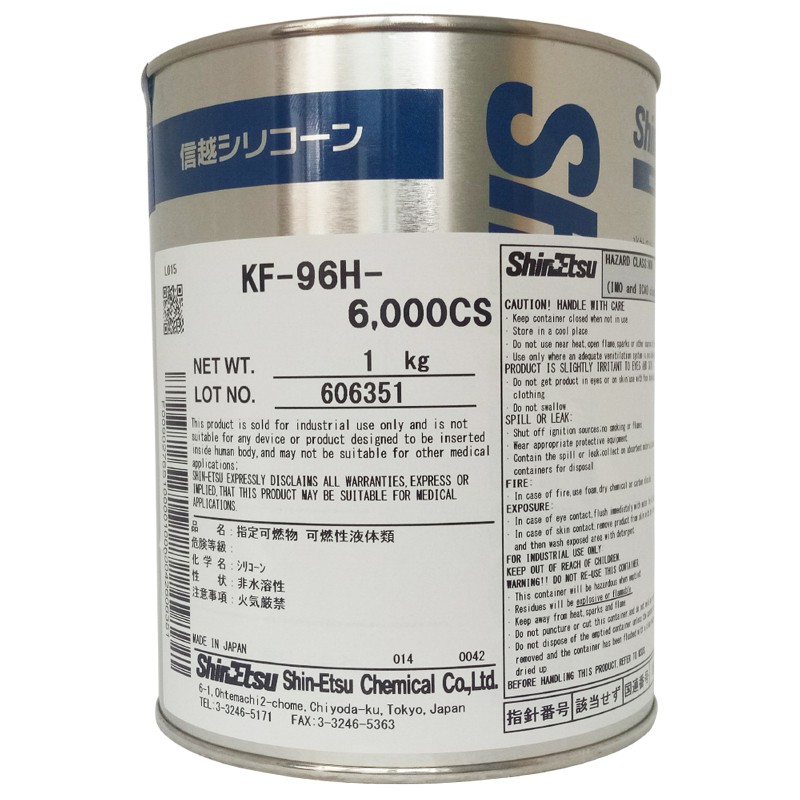 Dầu bôi trơn Silicone Shin Etsu KF-96H-6000cs -1kg