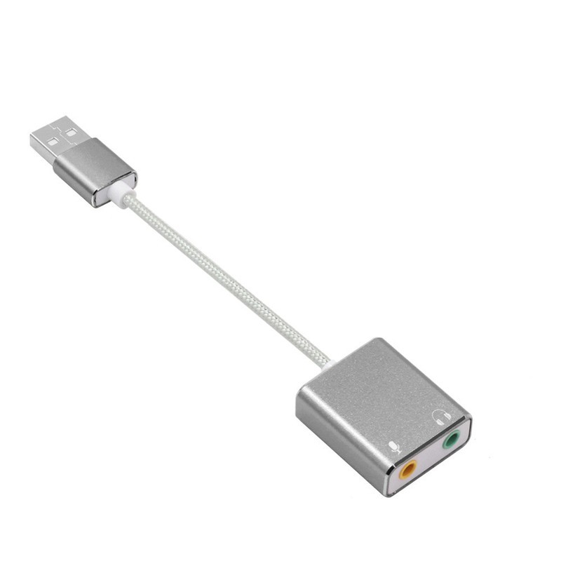 Thiết Bị Kết Nối Tai Nghe Và Micro Qua Cổng Usb 7.1 - Usb Sound Card 7.1 Âm Thanh 3D Cao Cấp