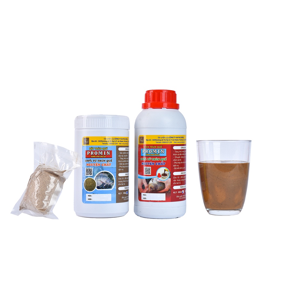 COMBO MỒI CÂU CÁ TRÙN QUẾ MINI 130K