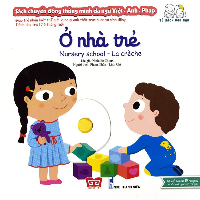 Sách chuyển động thông minh đa ngữ Việt - Anh - Pháp