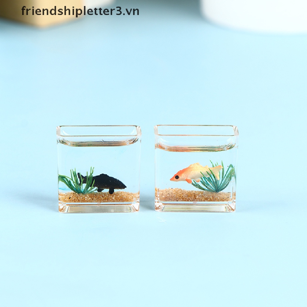 Mô Hình Cá Vàng mini Bằng Nhựa Trong Suốt