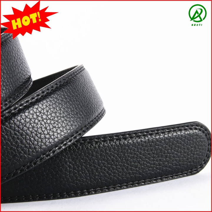 Thắt Lưng Nam AROTI Khóa Tự Động Chất Da Đẹp Cao Cấp Rất Sang Trọng Dây Nịt Có Màu Nâu Và Đen Giao Mặt Ngẫu Nhiên TLXA