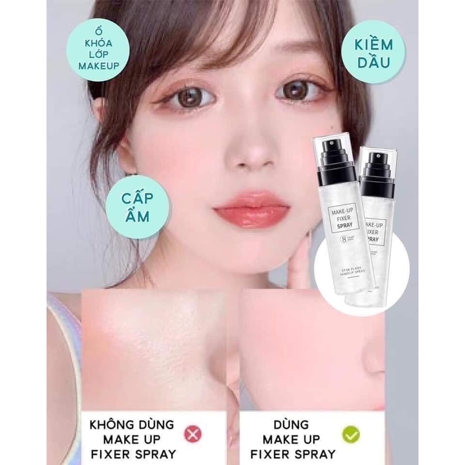 Xịt Khóa Nền Trang Điểm Star Flash Makeup Spray Giữ Lớp Nền Trang Điểm Luôn Mịn Màng Suốt 24 Giờ | BigBuy360 - bigbuy360.vn