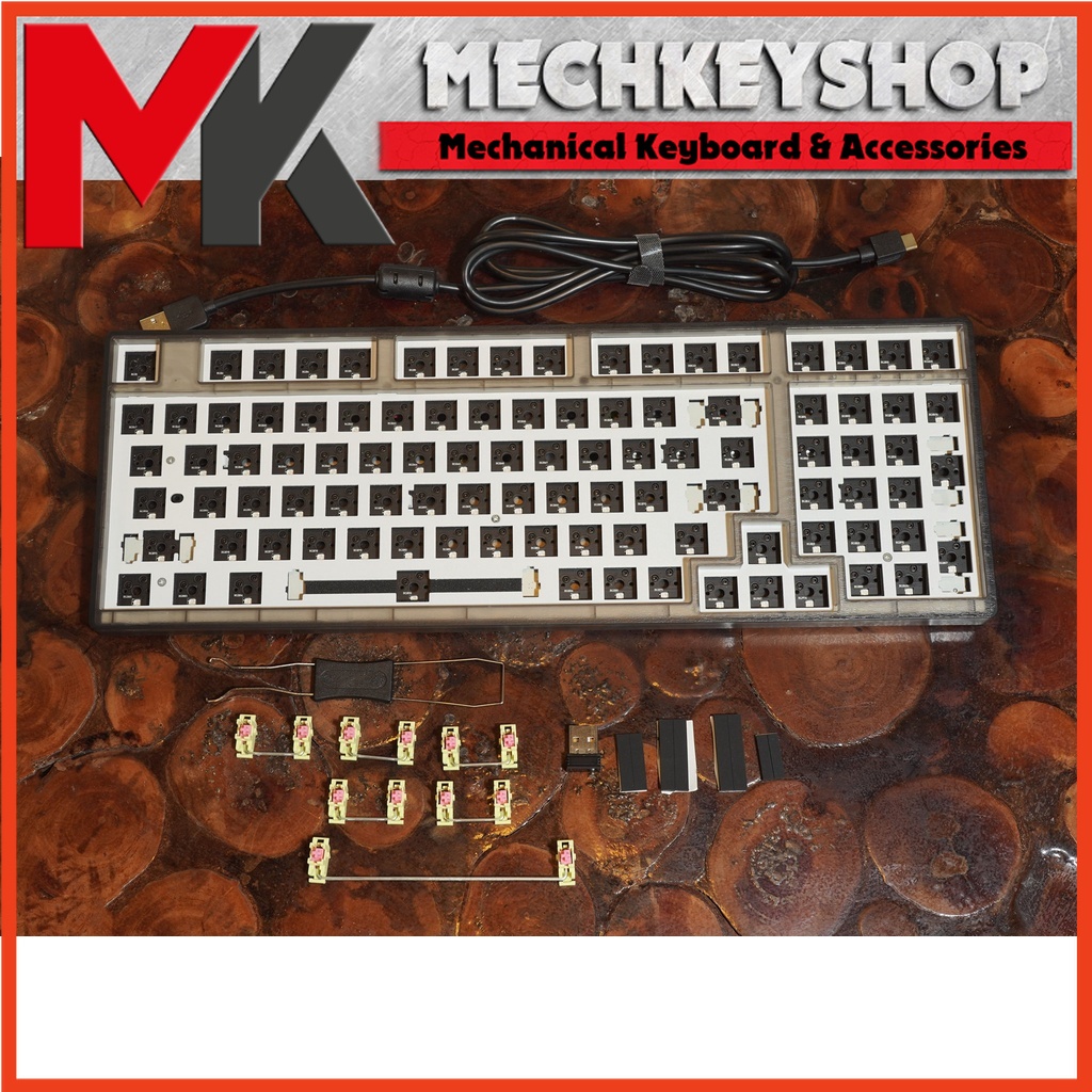 ▨ Bộ kit bàn phím cơ Edra EK398 3 chế độ kết nối mạch xuôi bảo hành 12 tháng