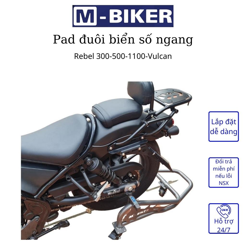 Đuôi biển số honda rebel 300-500-1100-Vulcan chỉnh 2 chiều. Khung gắn biển số honda rebel 300-500 chuyên dụng