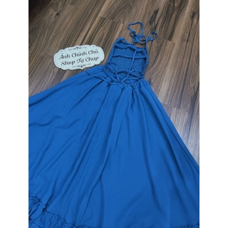 [FREESHIP] Đầm Maxi Bèo Hở Lưng -  Nhà Lỳ Có Maxi
