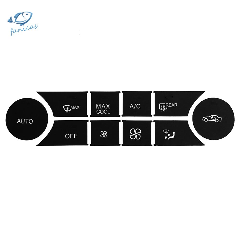 Miếng Dán Nút Bấm Bảng Điều Khiển A/C Thay Thế Cho W204 C300 08-14