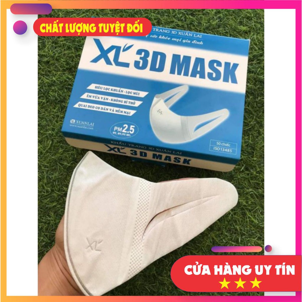 (Chính hãng) Hộp khẩu trang 3D mask Xuân Lai công nghệ Nhật