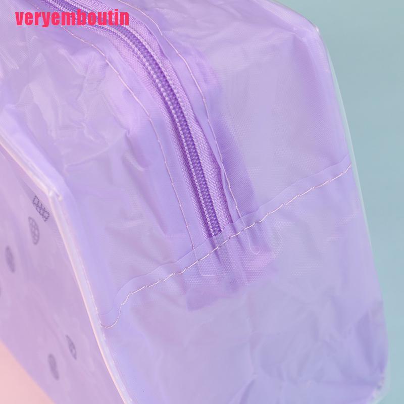 Túi Nhựa PVC Trong Suốt Đựng Đồ Trang Điểm Đi Du Lịch