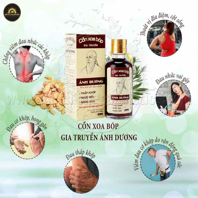 Cồn xoa bóp ông già gia truyền Ánh Dương V=60ml