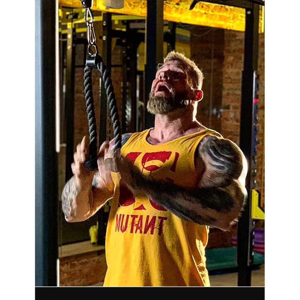 Áo Ba Lỗ Nam Tập Gym Mutant Nhập Khẩu – Tanktop Thể Thao Chất Cotton Co Dãn, Mềm Mịn, Mát Mẻ