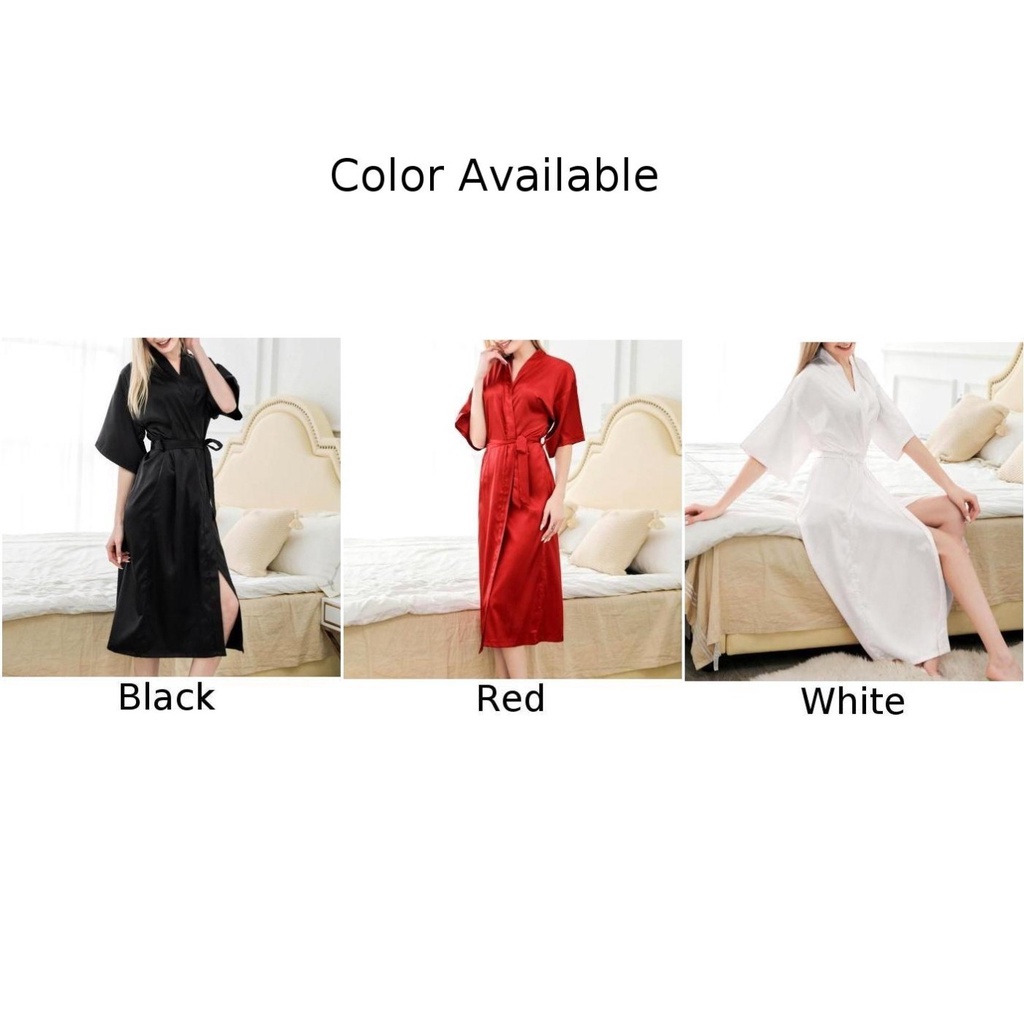 Áo ngủ xa tanh của Nữ Hoàng Áo choàng sa-tanh của Nữ Hoàng Áo Giáp Mặc Áo Áo Áo Buồn cười Châu Âu và Áo choàng Mỹ lớn cỡ dài, áo choàng tắm gợi cảm