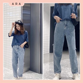 Quần bò baggy rách gối hót