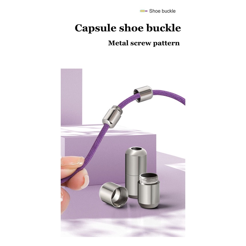 Dây Giày Co Giãn Không Cần Buộc Màu Trắng/Đen