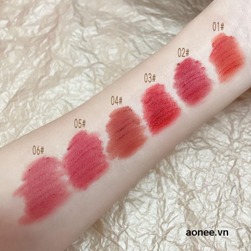 ✨✨Son Kem Lì Hohokang Cako Nino Vỏ Gấu Tròn Ngắn Lâu Trôi Chống Thấm Nước Hàng Nội Địa Trung