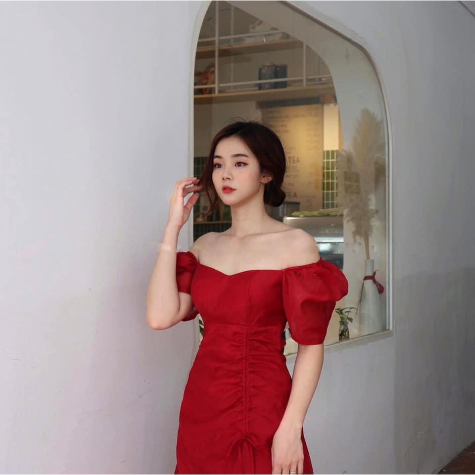 Váy Dự Tiệc Váy Thiết Kế Chất Lụa Xốp Thái Siêu Đẹp Hanaki HNK0025 | BigBuy360 - bigbuy360.vn