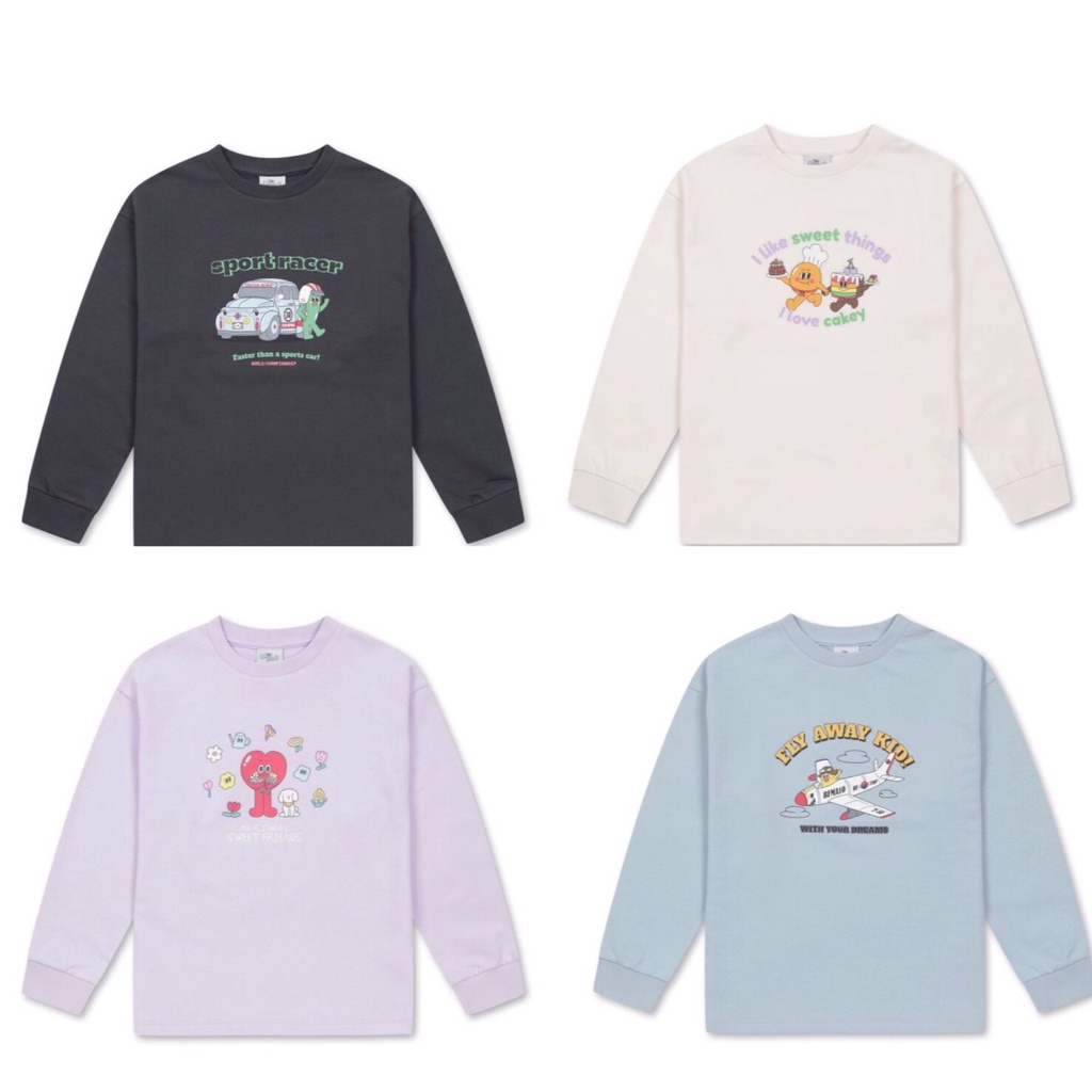 Áo nỉ Topten kids họa tiết nhiều màu Nga Fish N8TN3