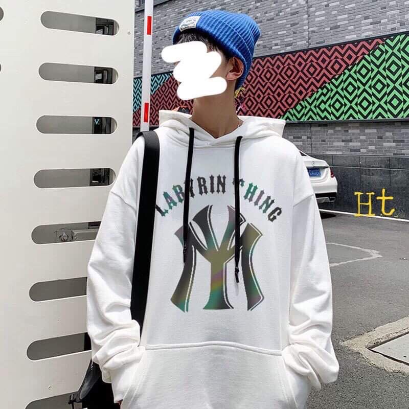 áo hoodie nỉ mũ phản quang 7 màu Ny