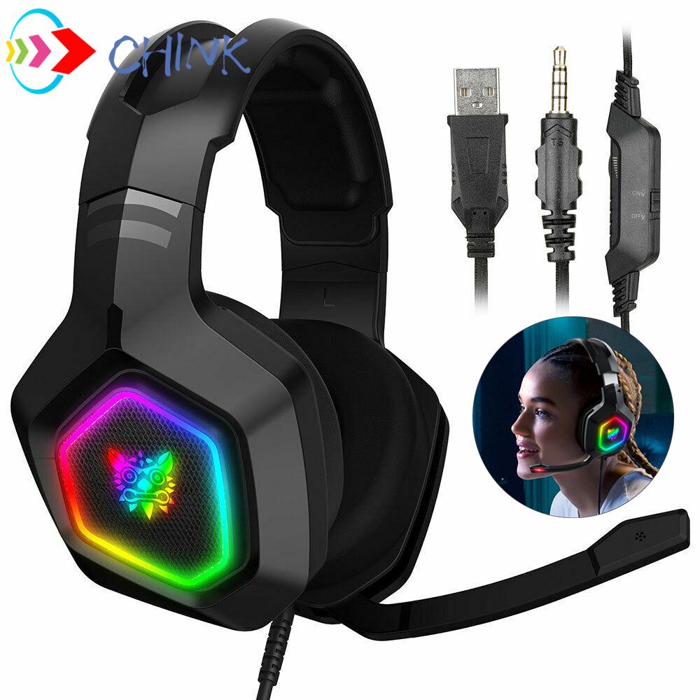 Tai Nghe Trùm Đầu Chơi Game Cách Âm Hifi Rgb