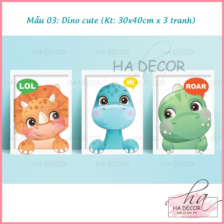 Combo bộ tranh trang trí phòng cho bé - Kích thích tư duy hình ảnh