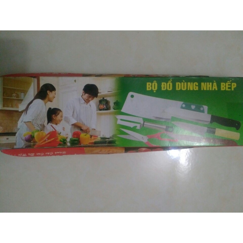 Bộ 3 dao cán gỗ cao cấp - Không có hộp
