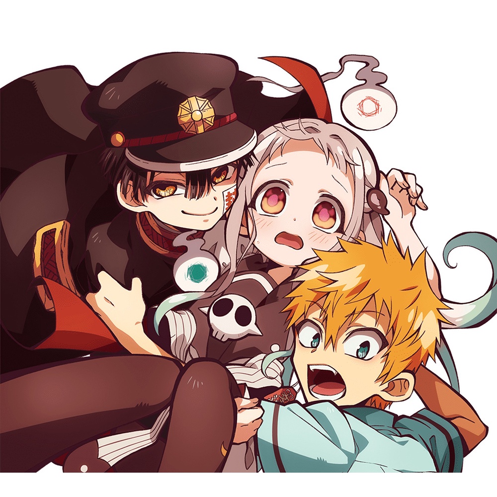 Poster A4 dán tường Anime, decal 21x30 trang trí có keo Jibaku Shounen Hanako-kun Wallpapers (1), nhận in theo yêu cầu