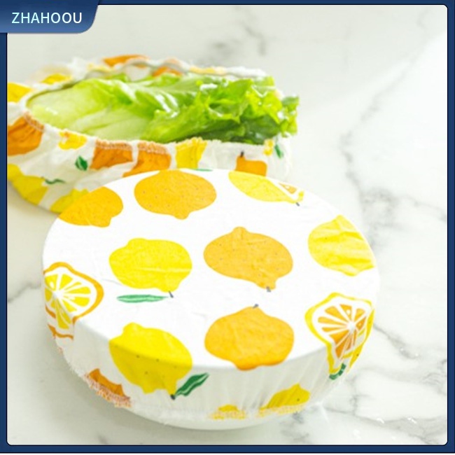 ☃Nhà☃ Set 3 Nắp Đậy Bát Đĩa Bảo Quản Thực Phẩm Chống Bụi Có Thể Tái Sử Dụng Ốp