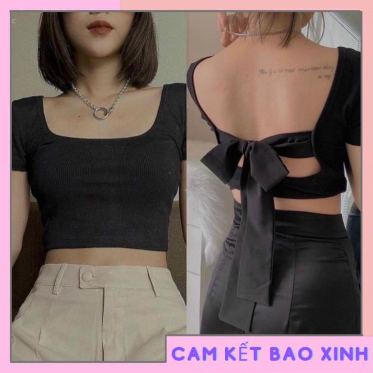ÁO CROPTOP CỘT HỞ LƯNG GỢI CẢM A59 [Hàng Siêu Cấp]