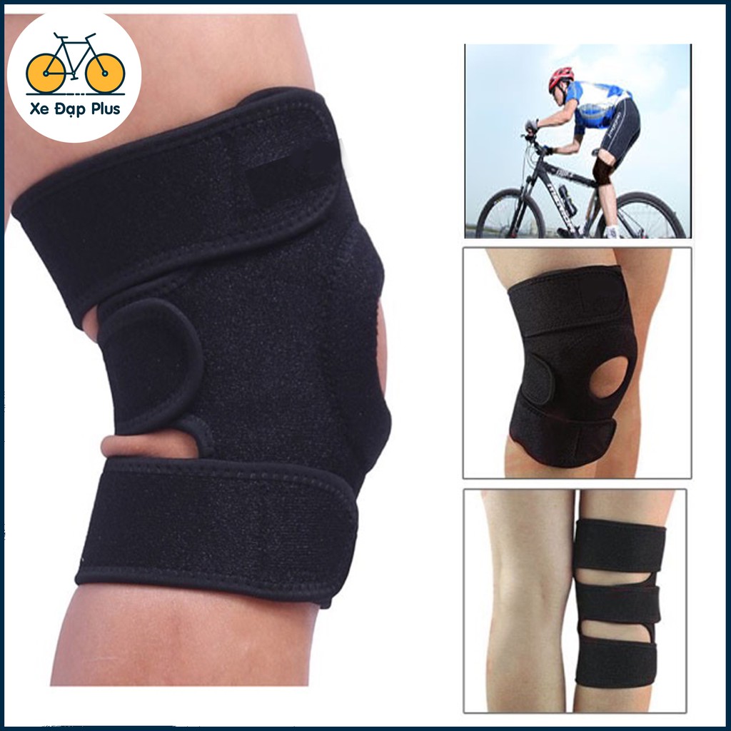 Bó gối thể thao cao cấp 3 dây dán chắc chắn - Đi xe đạp, leo núi, chơi thể thao