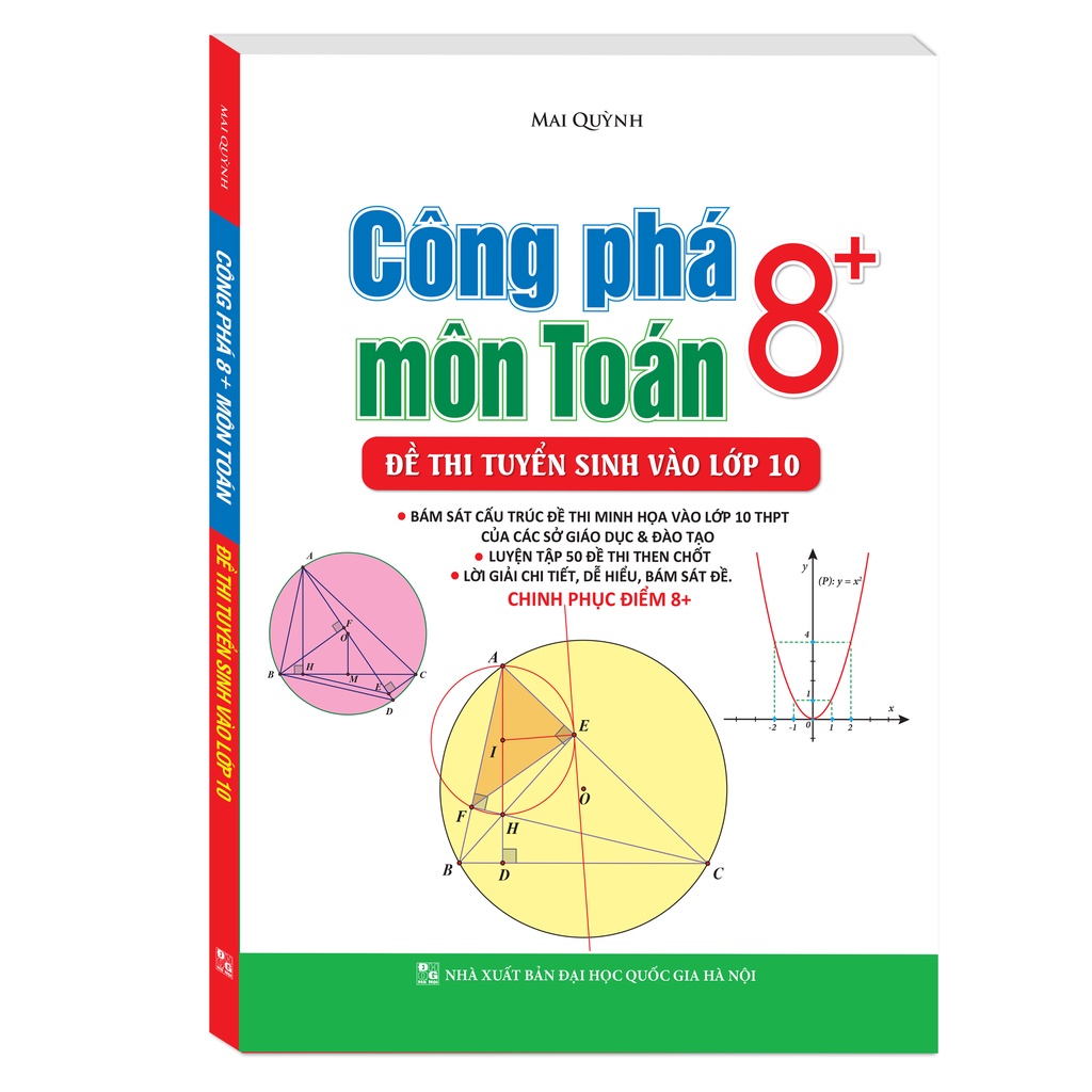 sách - Công phá 8+ môn Toán (đề thi tuyển sinh vào lớp 10)