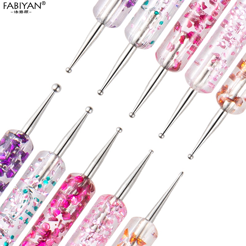 Set 5 cọ chấm móng tay FABIYAN hai đầu trang trí móng tay nghệ thuật