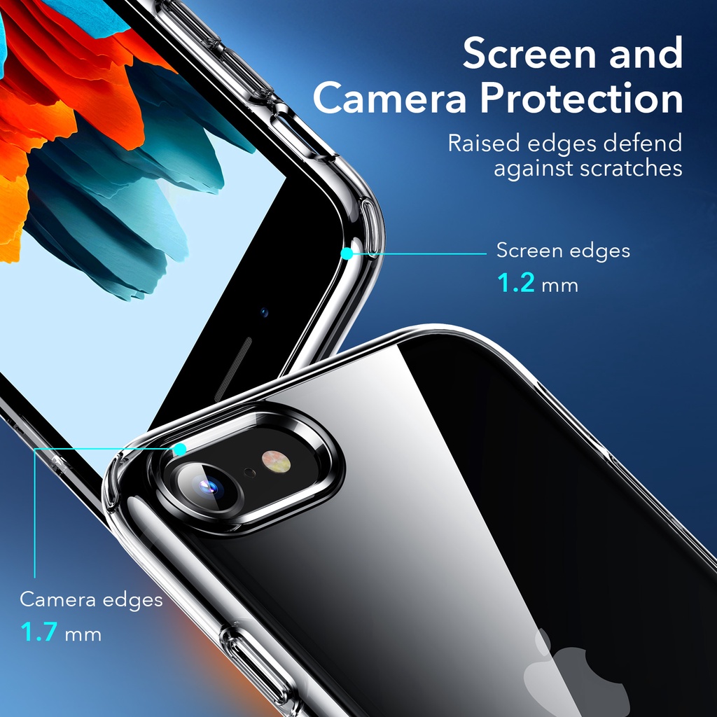 Ốp điện thoại ESR hybrid kiểu giáp ngang có giá đỡ kim loại cho iPhone SE 2022 iPhone 8/7