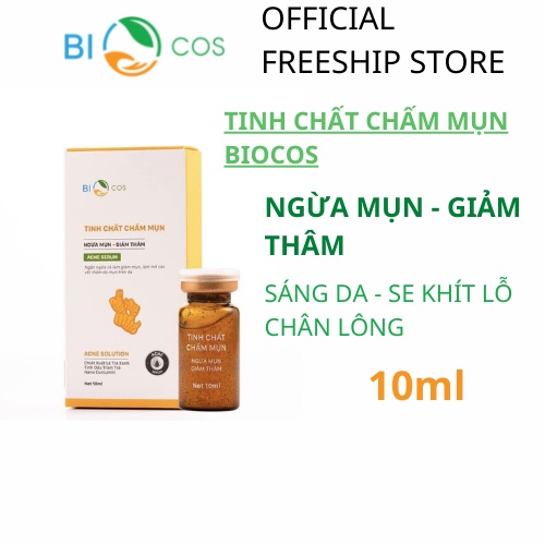 [Biocos] Tinh Chất Chấm Mụn BIOCOS - Serum Giảm Mụn Mờ Thâm 10ml