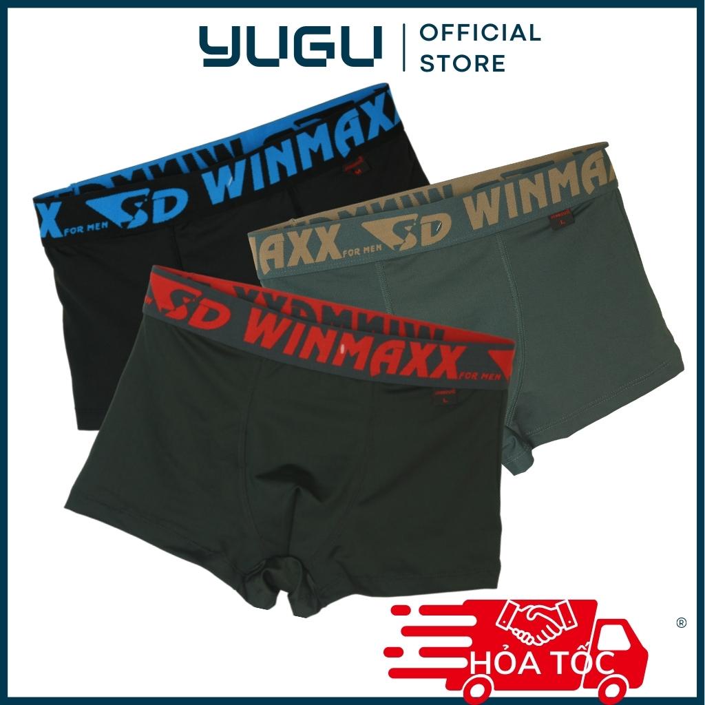 Quần lót nam box thun lạnh WINMAXX - YUGU - quần sịp đùi nam thun lạnh hàng công ty Việt nam, 1 chiếc, che tên