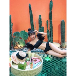 Bikini 2 mảnh tay phối voan siêu đẹp