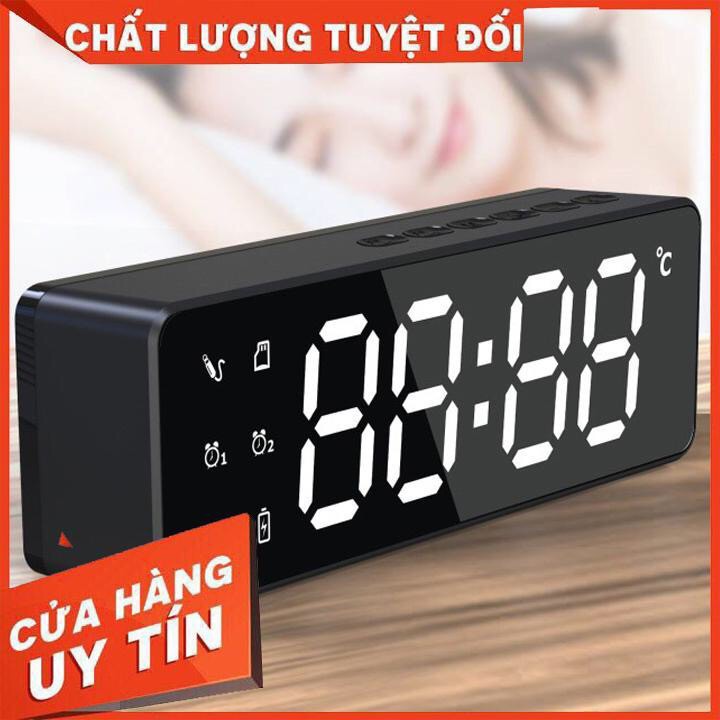 [ Loa Kiêm Đồng Hồ ] Loa Bluetooth MP3 Padabanic Đa Năng Kiêm Báo Thức Nghe Đài FM Pin 1400mAh Nghe Nhạc ~8 Tiếng