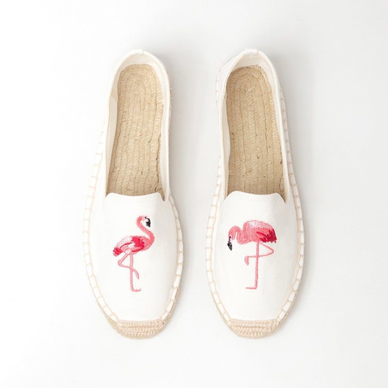 Giày lười đan cói đế bằng thanh lịch hợp thời trang | BigBuy360 - bigbuy360.vn