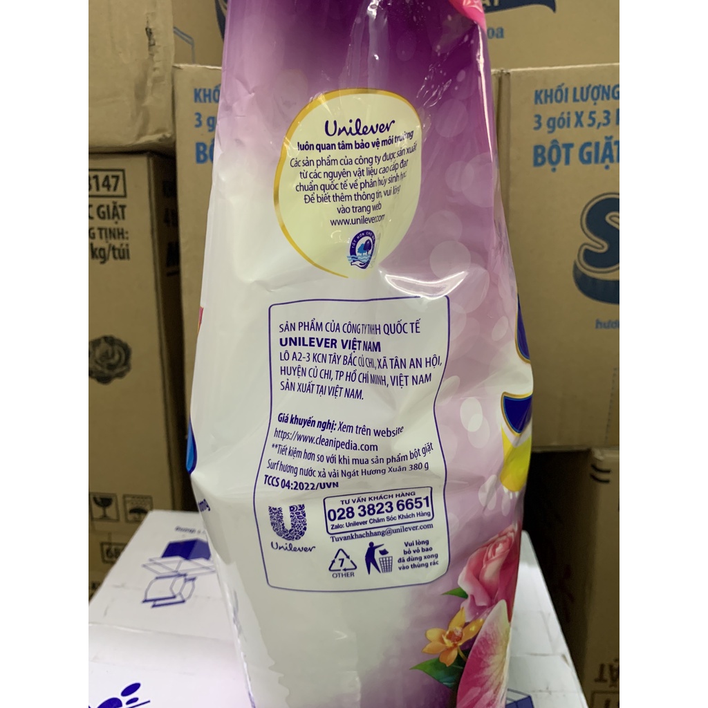 Bột giặt SURF HƯƠNG NƯỚC HOA QUYẾN RŨ bich 5.3KG
